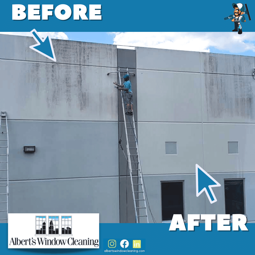 pressure-washing-power-washing-commercial-building - Albert's Window Cleaning LLC pressure-washing-power-washing-commercial-building